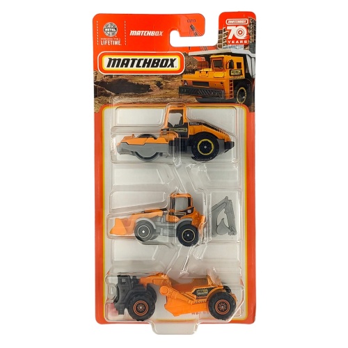 Matchbox HLC06 MBX Construction 3er Pack