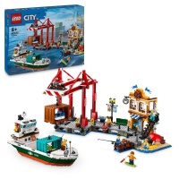 LEGO® 60422 City Hafen mit Frachtschiff