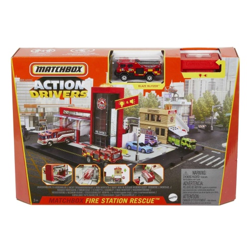 Matchbox HBD76 Feuerwache Spielset