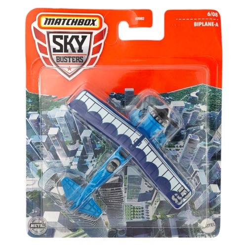 Matchbox GWK45 Skybusters Biplane-A