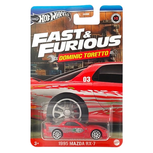 Hot Wheels HRW46 Fast & Furious Dominic Toretto 1995 Mazda RX-7