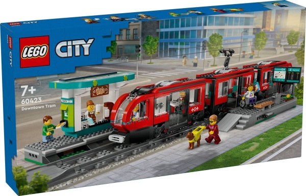 LEGO® 60423 City Straßenbahn mit Haltestelle