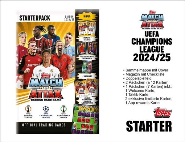 Match Attax UEFA Champions League 24/25 Starter Pack