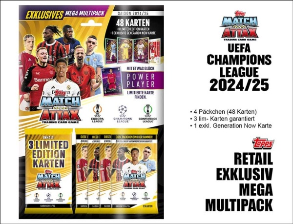 Match Attax UEFA Champions League 24/25 Retail Exklusives Mega Multipack