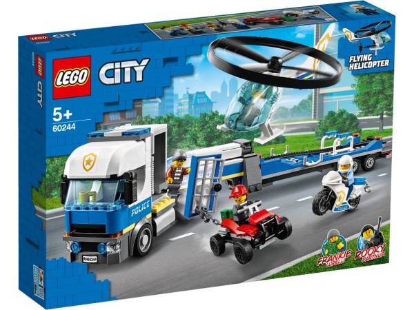 Конструктор lego city police полицейский вертолетный транспорт 60244