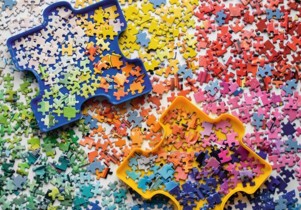 Ravensburger Viele Bunte Puzzleteile 1000 Teile Puzzle