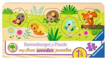 Ravensburger 03122 Tierkinder im Garten  03660 - 5 Teile Kontur-Holzpuzzles