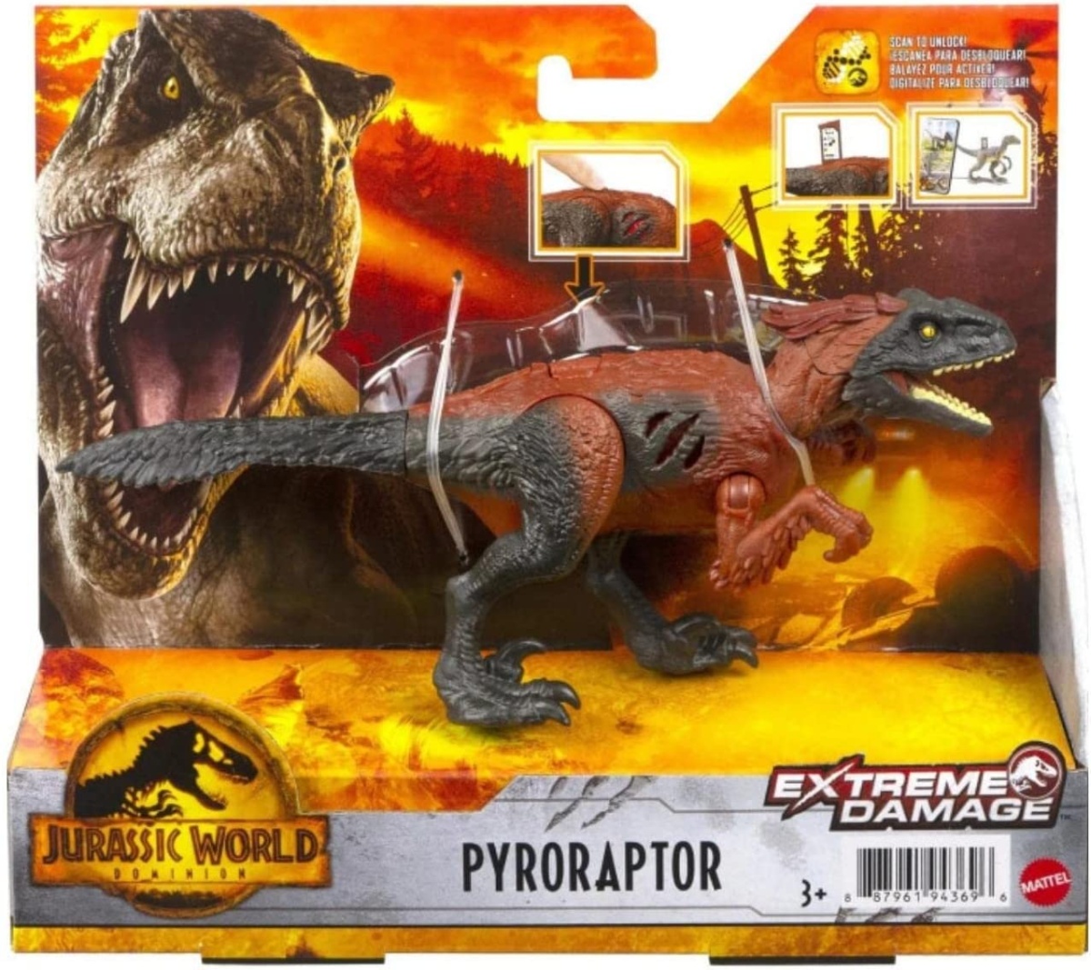 Feature　Jurassic　World　Damage　Extreme　GWN13　Fire　Dino　Mattel　Dino
